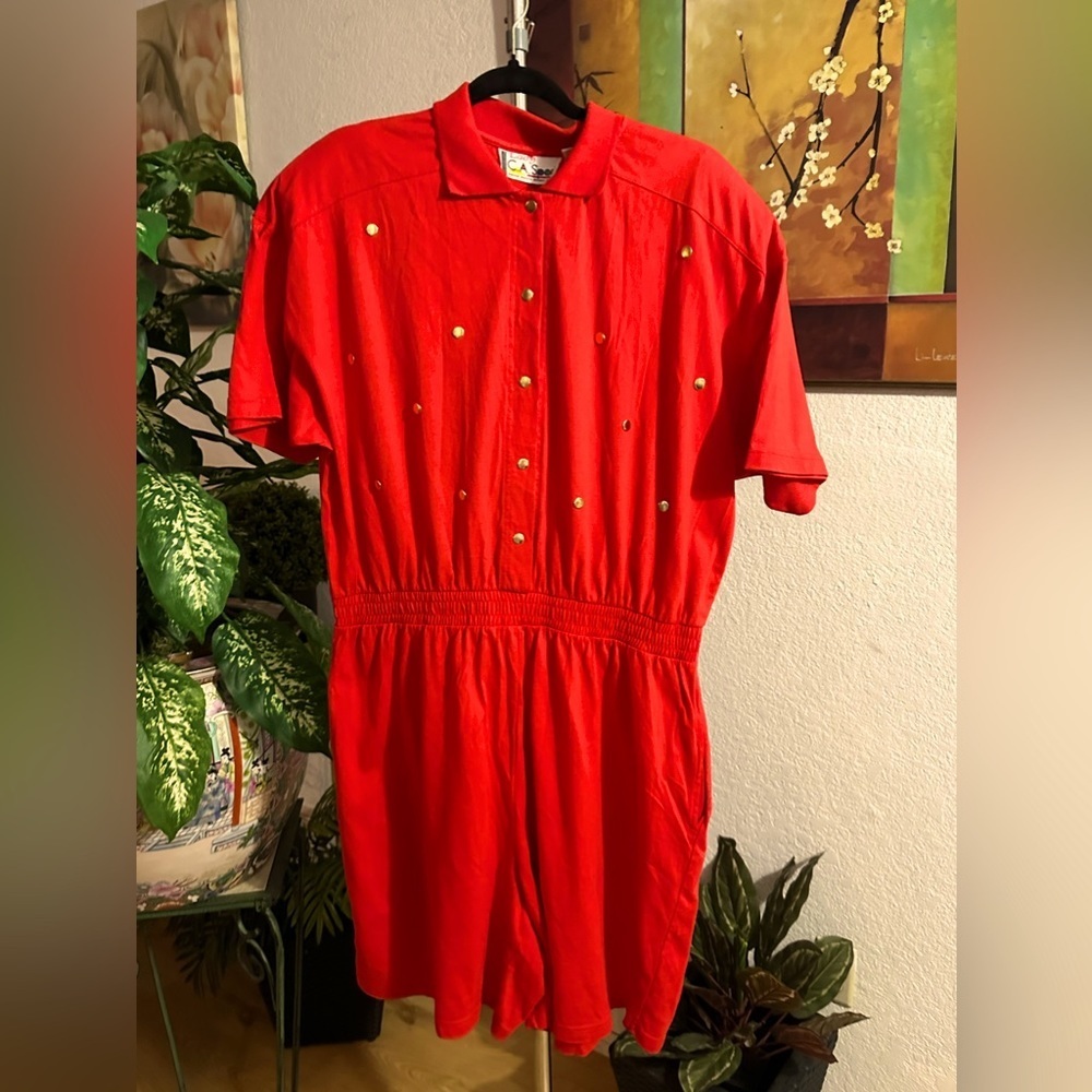 C.A Sport red romper size 3X